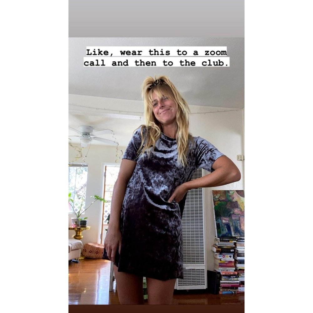 Velvet Tshirt Dress